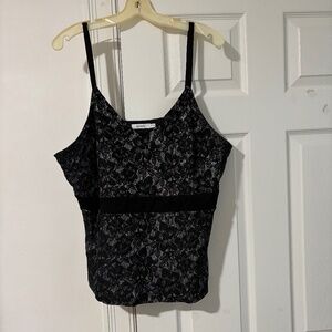 Sparkly black tank top